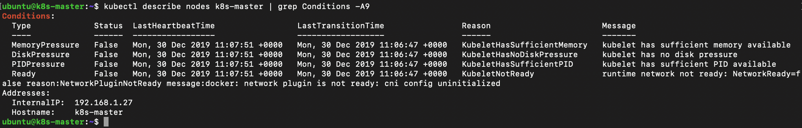 Init Describe Nodes